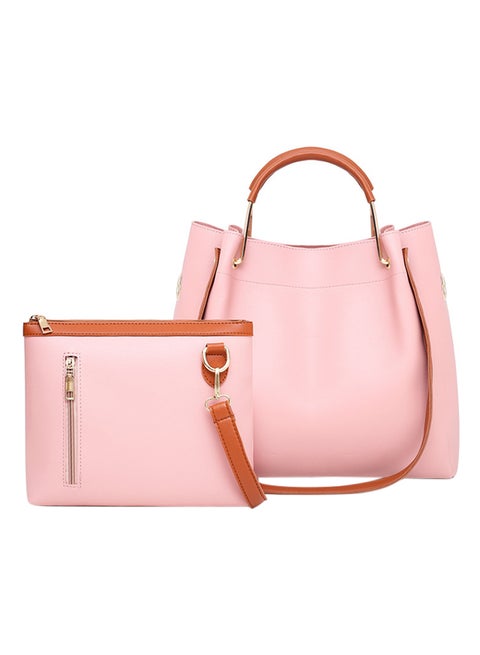 2-Piece Composite Bag Set Pink