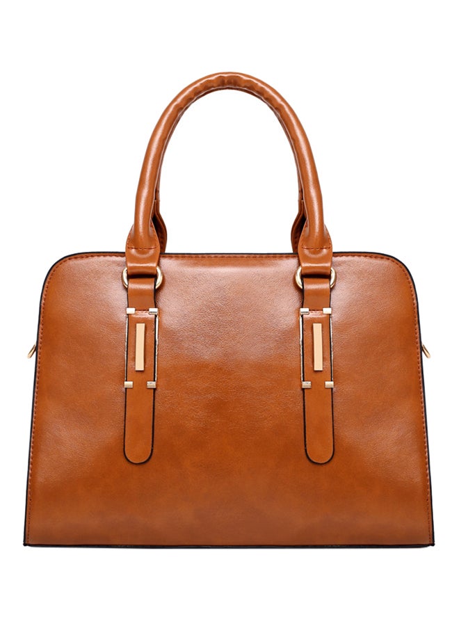 4-Piece Composite Bag Set Brown