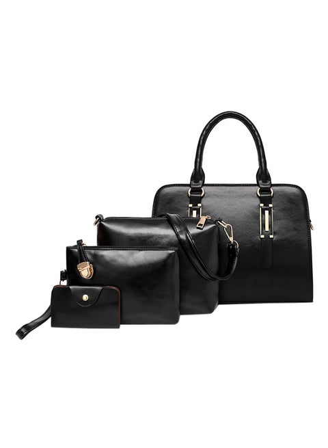 4-Piece Composite Bag Set Black