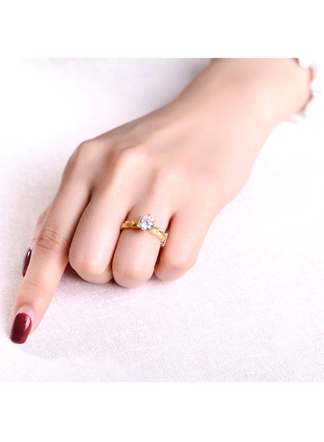 شاربدو خاتم فضة عيار 925 مرصع بحجر الراين - Image 4