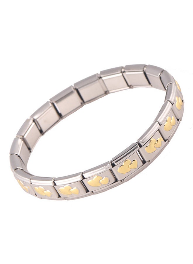 Sharpdo Stainless Steel Double-Heart Shape Bracelet - Image 5