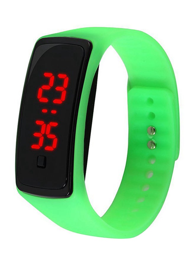 Women's Silicone Digital Electronic Wristwatch Jy0932