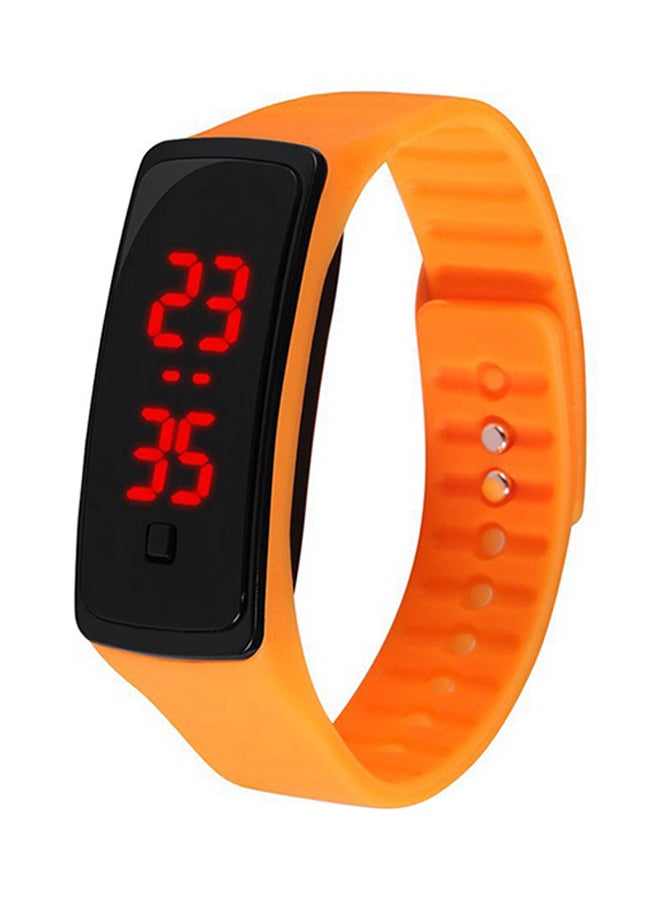 Women's Silicone Digital Electronic Wristwatch Jy0932