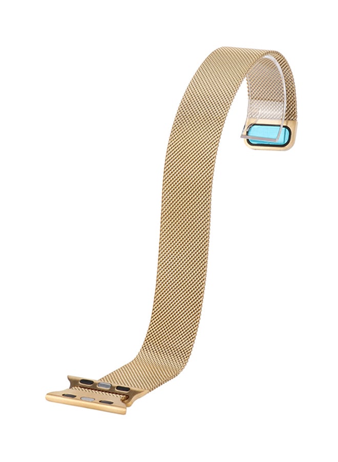 Generic - Metal Loop Replacement Strap For Apple Watch Series 1/2/3/4 Gold - Image 1