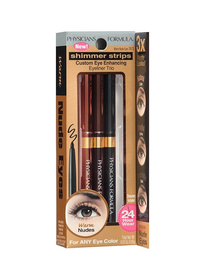 Physicians Formula - Shimmer Strips Custom Eye Enhancing Eyeliner Trio Nude - Image 1