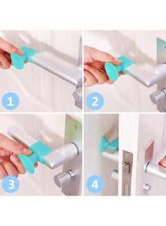 Generic Self Adhesive Wall Protector Door Knob Blue 4.5x3.8x1.75cm  - Image 5