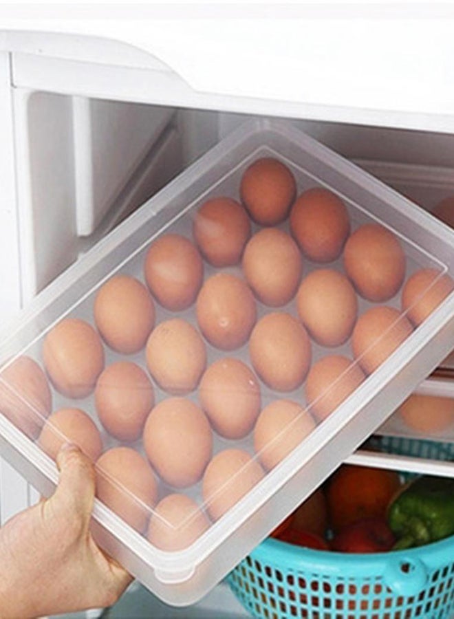 Refrigerator DumplingFood Storage Box Eg Storage Box Transparent 31x23.5x8cm - Image 2