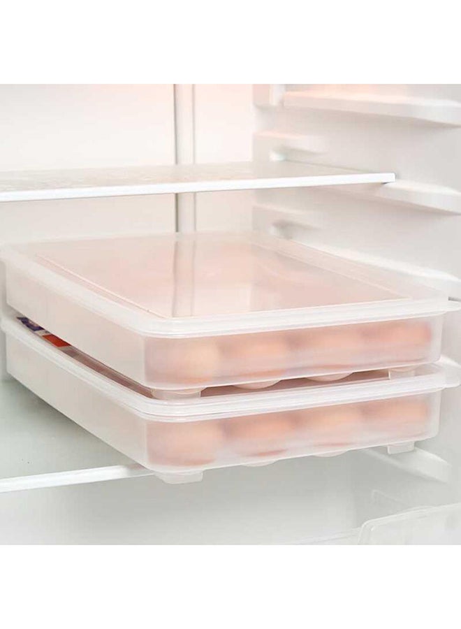 Refrigerator DumplingFood Storage Box Eg Storage Box Transparent 31x23.5x8cm - Image 3