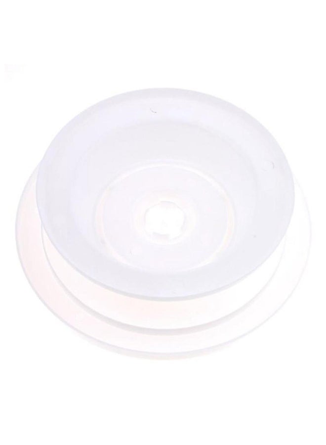 مجموعة أدوات لنقش ولتزيين الكيك مع قرص دوار للكيك أبيض - Image 2