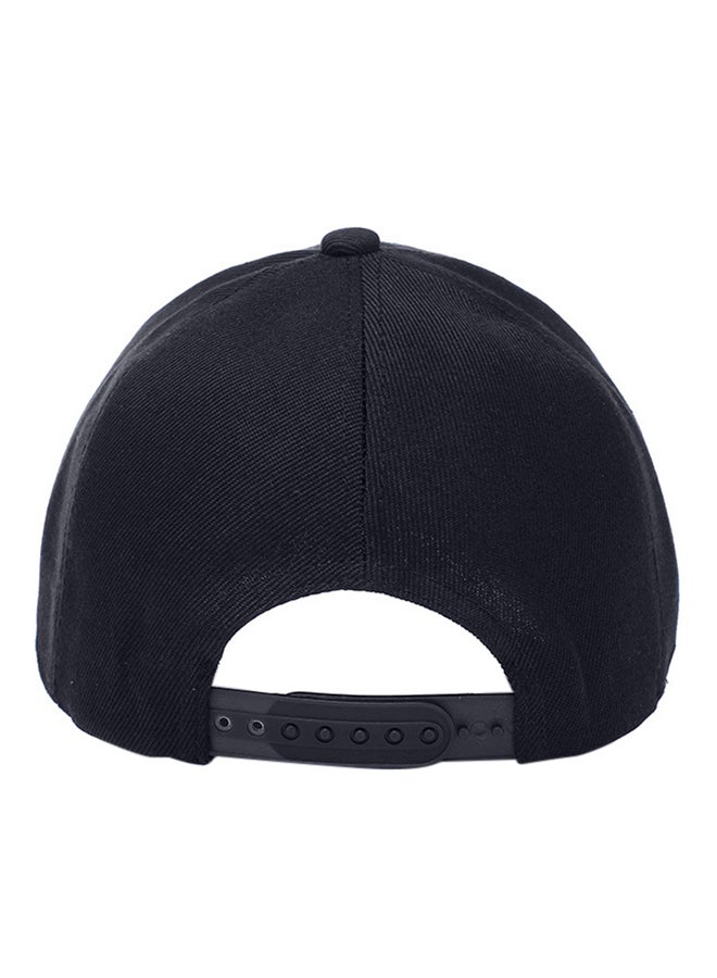 Generic - Embroidered Hip Hop Snapback Cap Black - Image 1
