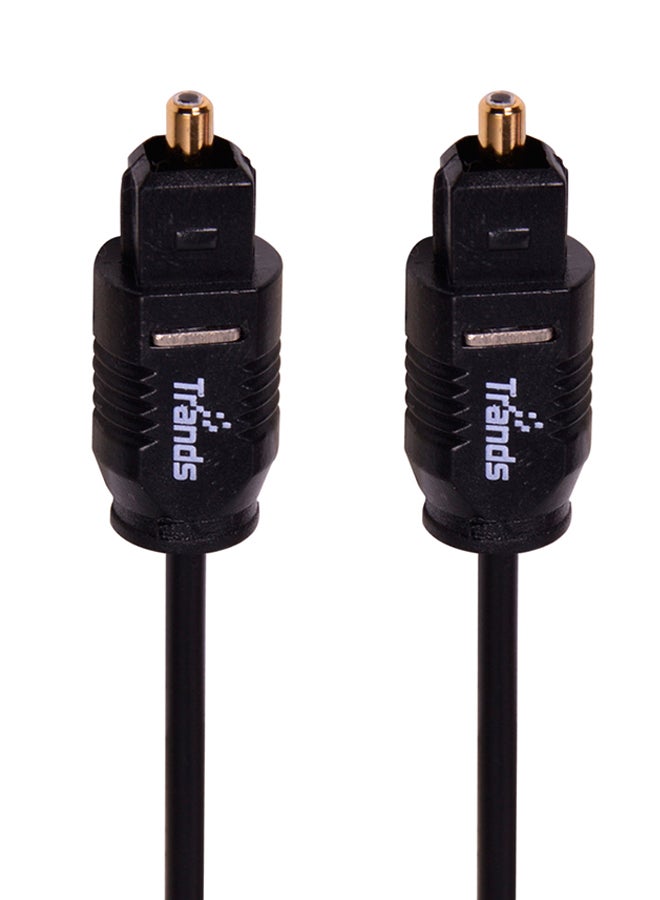 Trands - Optical Fiber Digital Audio Cable Black - Image 1