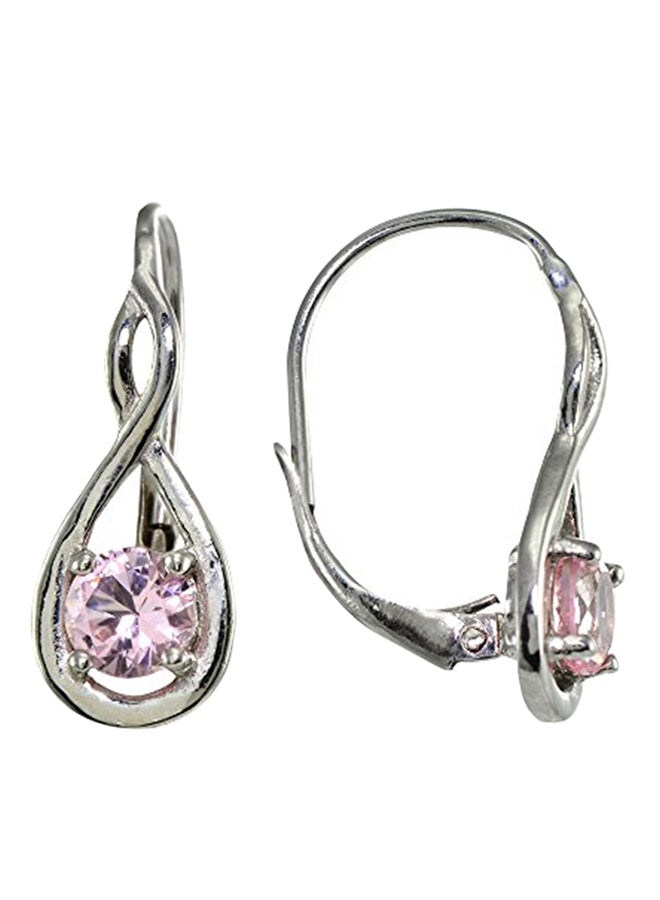 Ice Gems 925 Sterling Silver Tourmaline Studded Earrings - Image 1