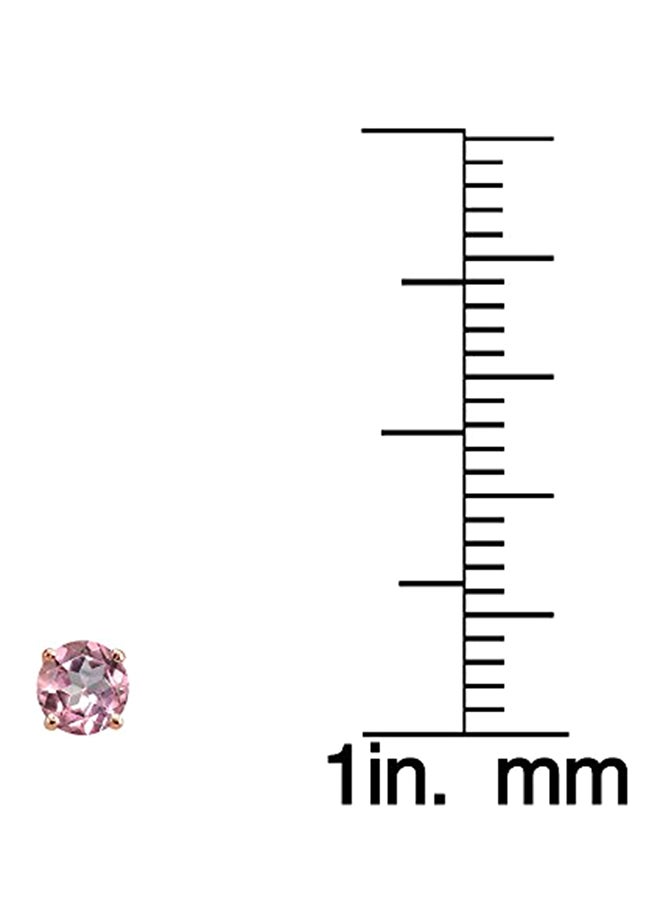 آيس جيمس أقراط زينة من الفضة الإسترليني عيار 925 مطلية بالذهب ومرصعة بالتوباز - Image 3
