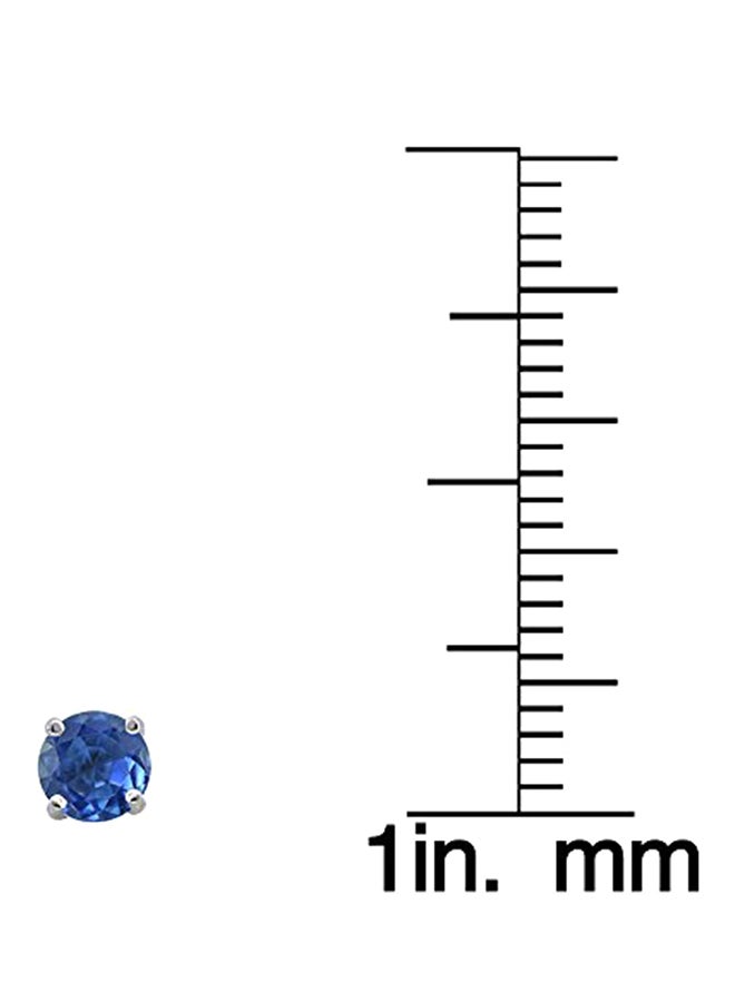آيس جيمس أقراط للزينة من الفضة الإسترليني عيار 925 مرصعة بحجر الكيانيت - Image 3