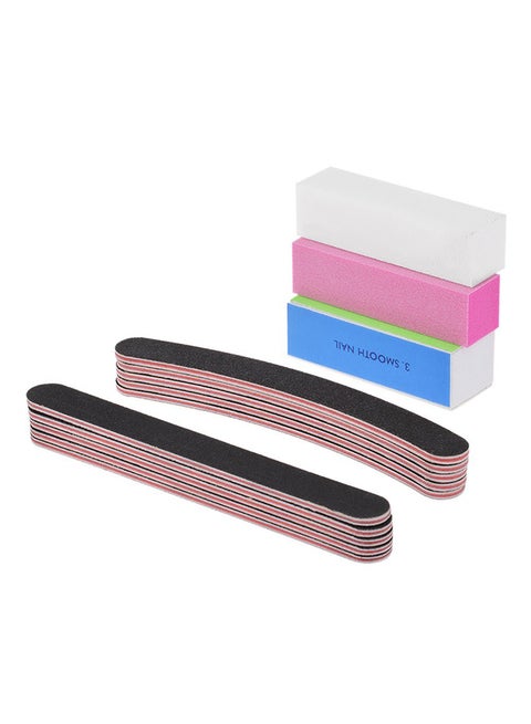 13-Piece Nail File Set Black