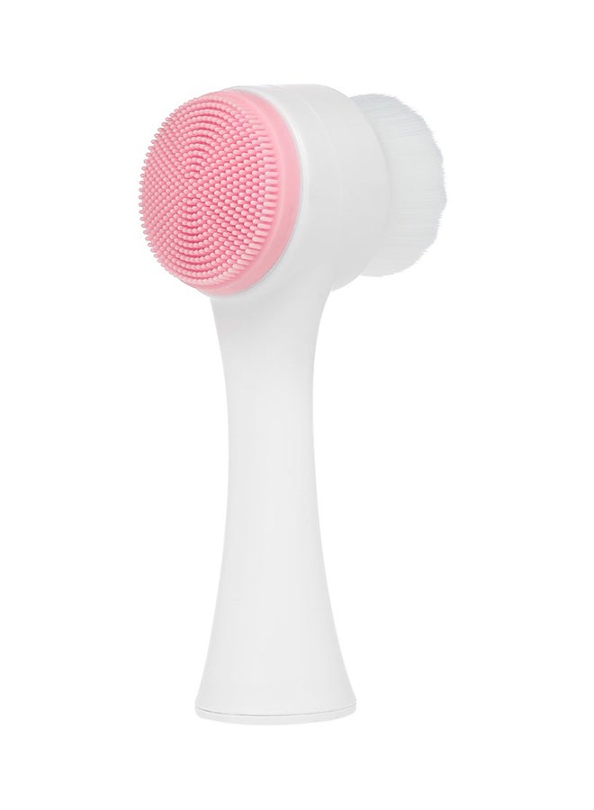 Double Sided Facial Brush White/Pink - Image 1