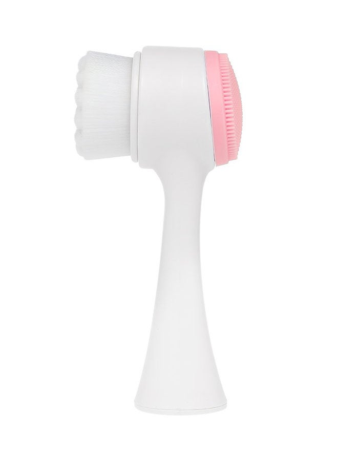 Double Sided Facial Brush White/Pink - Image 2