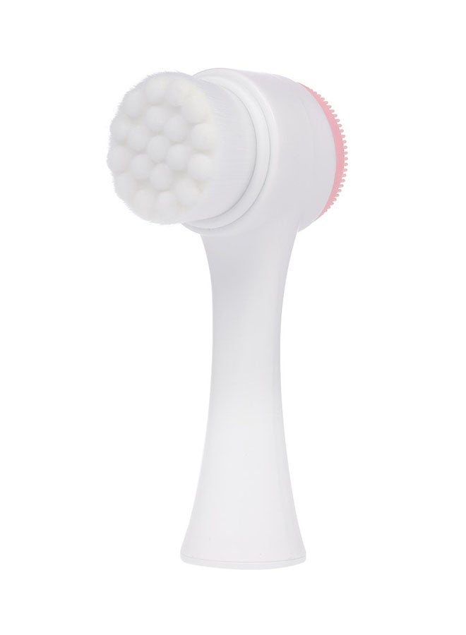 Double Sided Facial Brush White/Pink - Image 3