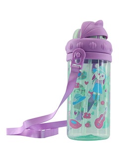 Sipper Water Bottle Green/Purple 19x6x1cm