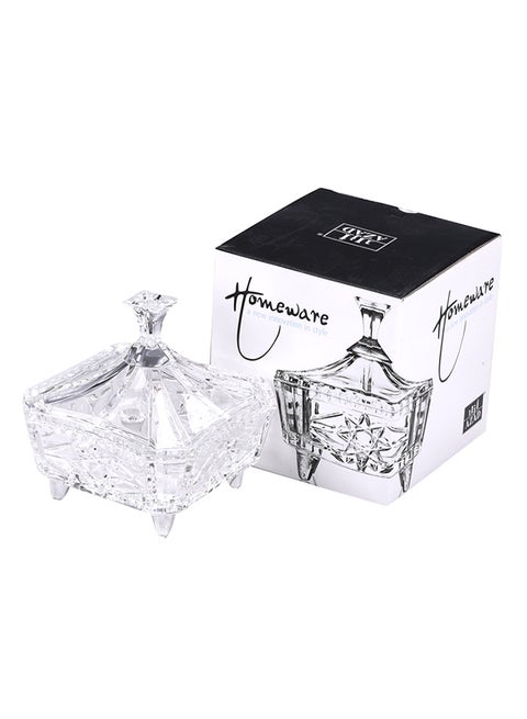 Elite Shaped Candy Bowl Lid Clear 24cm