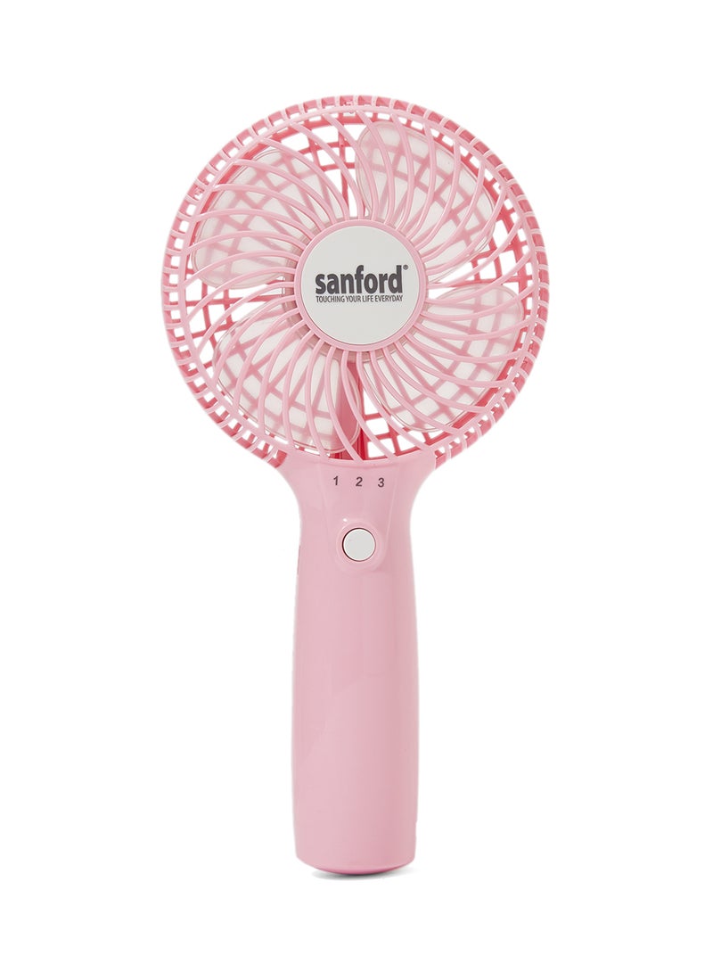 Sanford 4-Blade Hand Fan SF947HFN Pink - Image 1