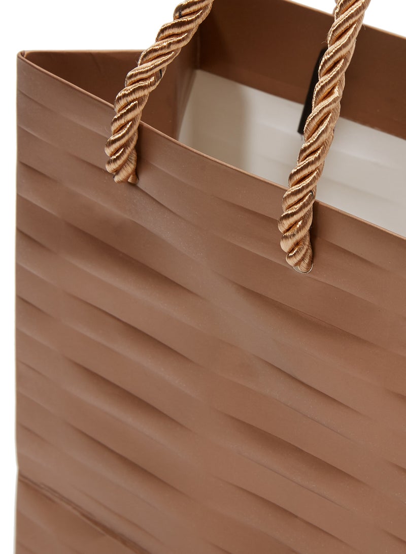 سارفا أكياس هدايا بطباعة ذاتية من 12 قطعة بني - Image 3