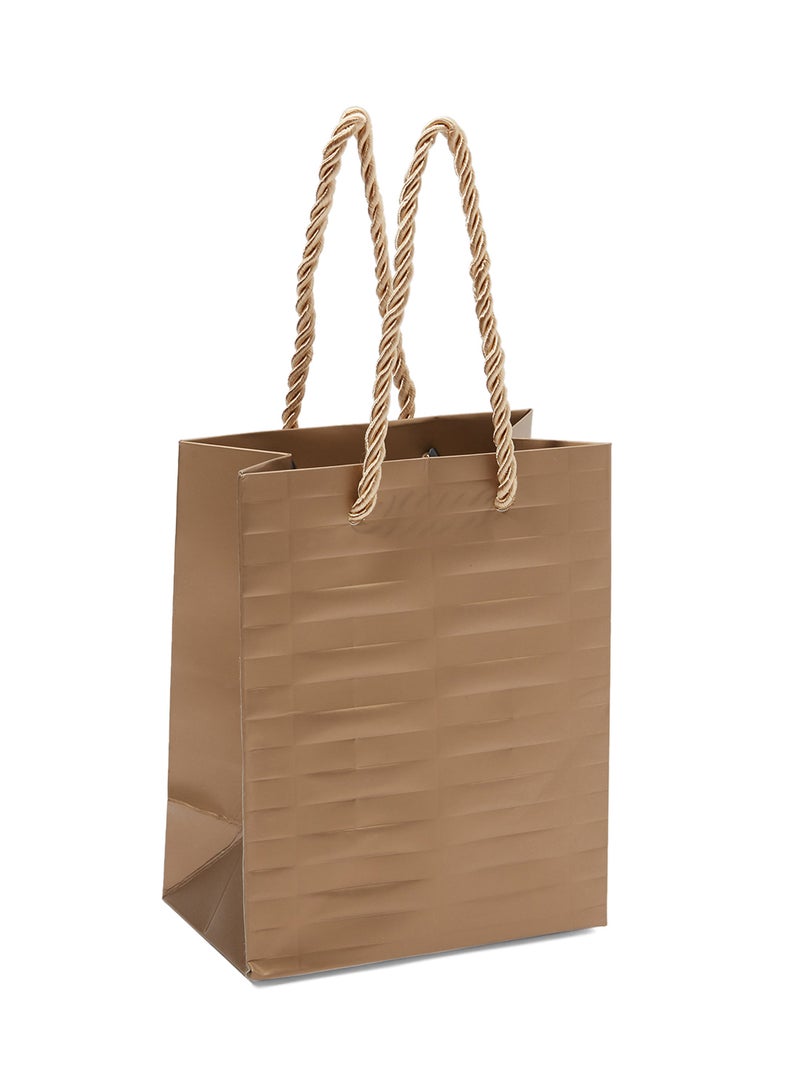 سارفا أكياس هدايا بطباعة ذاتية من 12 قطعة بني - Image 2