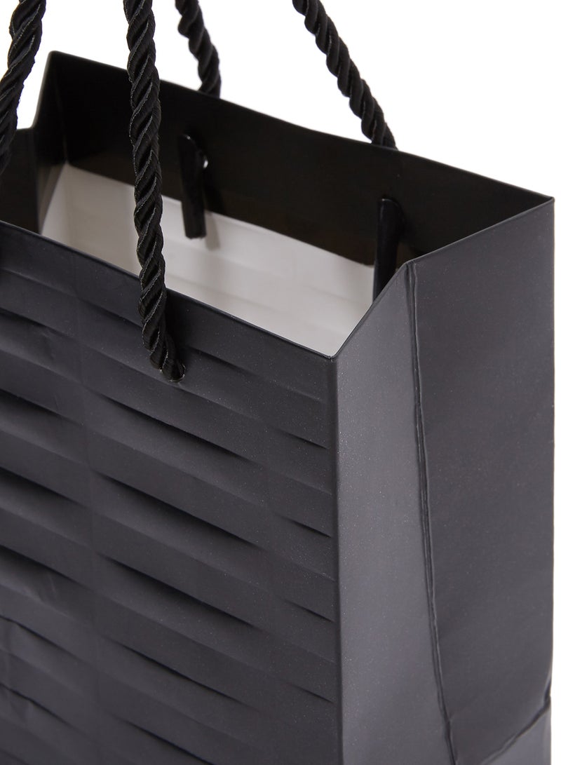 سارفا أكياس هدايا بطباعة ذاتية من 12 قطعة أسود - Image 3