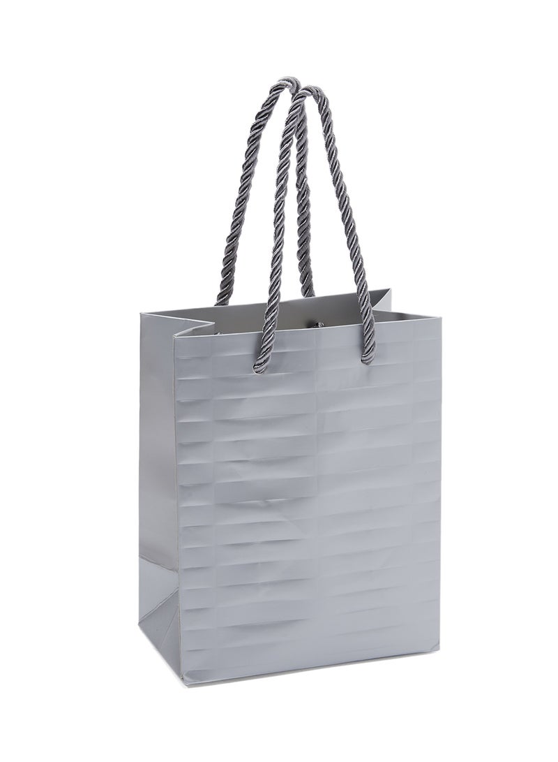 سارفا أكياس هدايا بطباعة ذاتية من 12 قطعة رمادي - Image 2