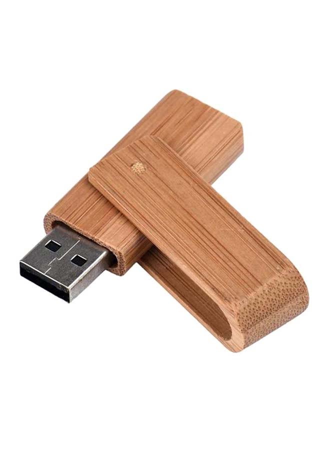 Swivel USB 2.0 Bamboo Thumb U Disk Flash Drive 1 GB - Image 1