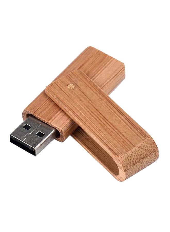 Swivel USB 2.0 Bamboo Thumb U Disk Flash Drive 8 GB - Image 1