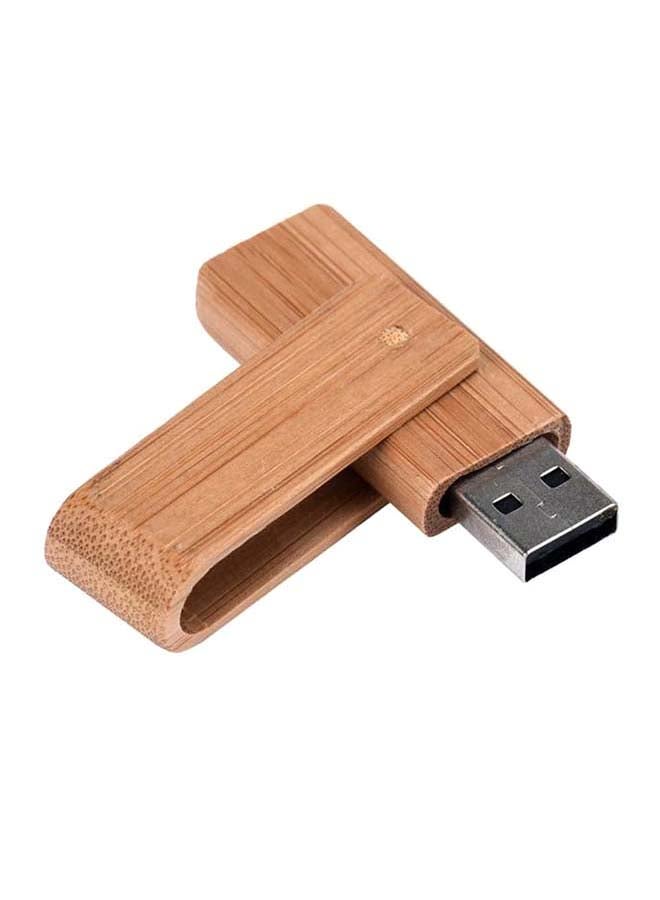 Swivel USB 2.0 Bamboo Thumb U Disk Flash Drive 8 GB - Image 2