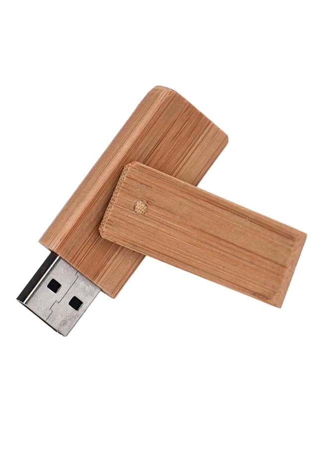 Swivel USB 2.0 Bamboo Thumb U Disk Flash Drive 8 GB - Image 4