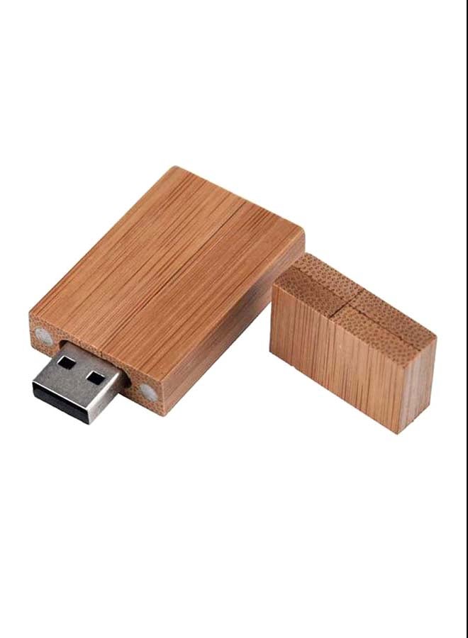 Swivel USB 2.0 Bamboo Thumb U Disk Flash Drive 8 GB - Image 1