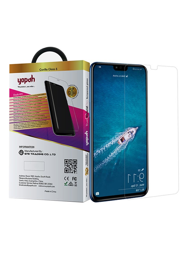 yopah Tempered Glass Screen Protector For Huawei Honor 8X Clear - Image 4