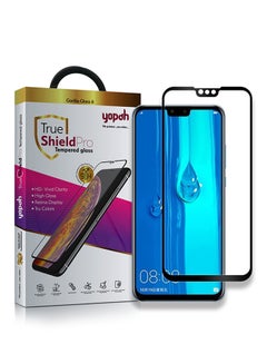 yopah 5D Full Screen Surfaces Tempered Glass Screen Protector For Huawei Y9 2019 Black/Clear  - Image 4