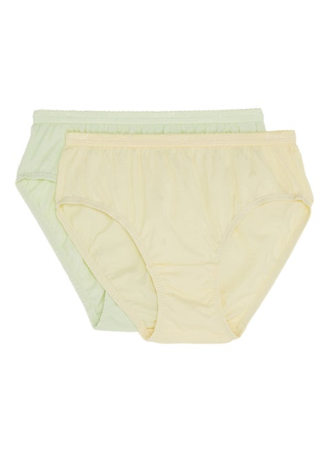 2 Pack Of Simple Comfort Hipster Plain Light Assorted