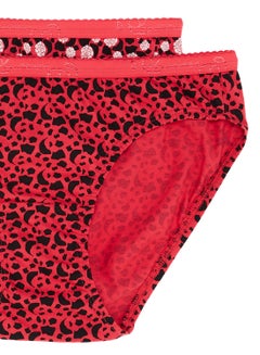JOCKEY 2 Pack Of Simple Comfort Bikni Plain Dark Printed Assorted  - Image 5