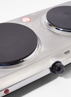 سانفورد طبق تسخين كهربائي مزدوج SF5008HPT BS فضي  - Image 3