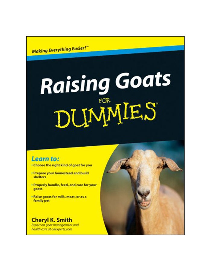 Raising Goats For Dummies Paperback English by Cheryl K. Smith - 2010