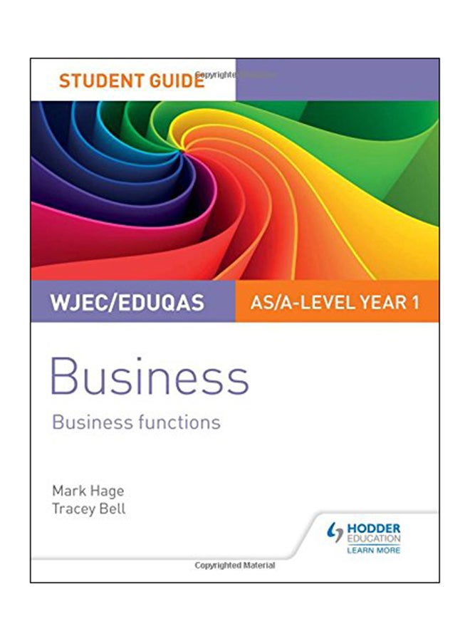 WJEC/Eduqas AS/A-level Year 1 Business: Student Guide paperback english - 01 Apr 2018 