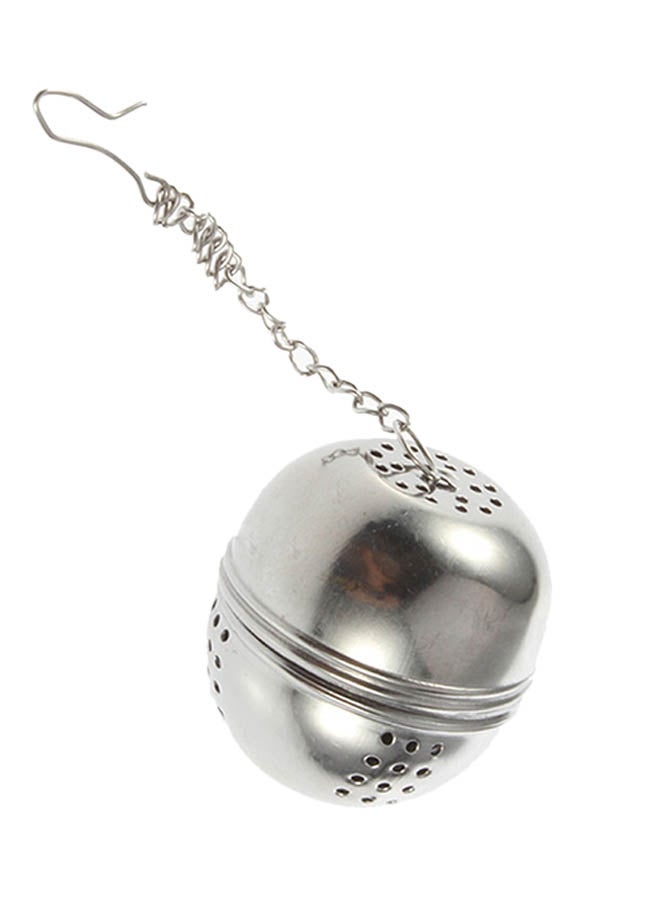 Egg Shaped Tea Infuser Silver 4.2x4centimeter