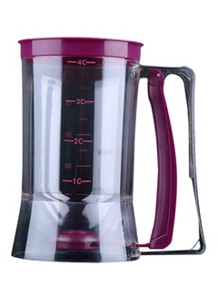 Cake Batter Dispenser Jug Clear/Purple 17x11x18.5cm