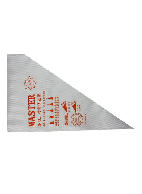 100-Piece Disposable Piping Bag White 27.5x17cm