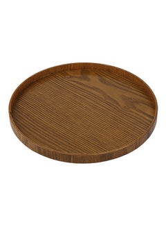 Generic Handmade Tea Serving Tray Brown 30x2x30centimeter 