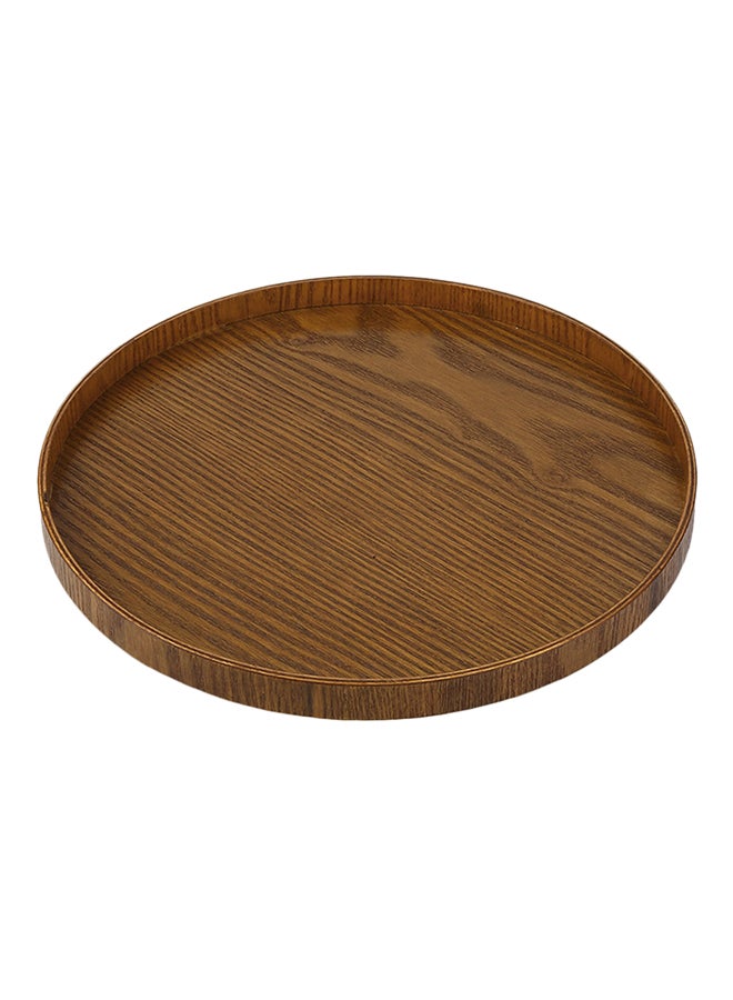 Generic Handmade Tea Serving Tray Brown 30x2x30cm 