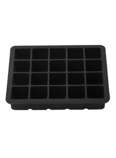 Generic Silicone Ice Cube Tray Black 14.7x12.1x2.6centimeter 