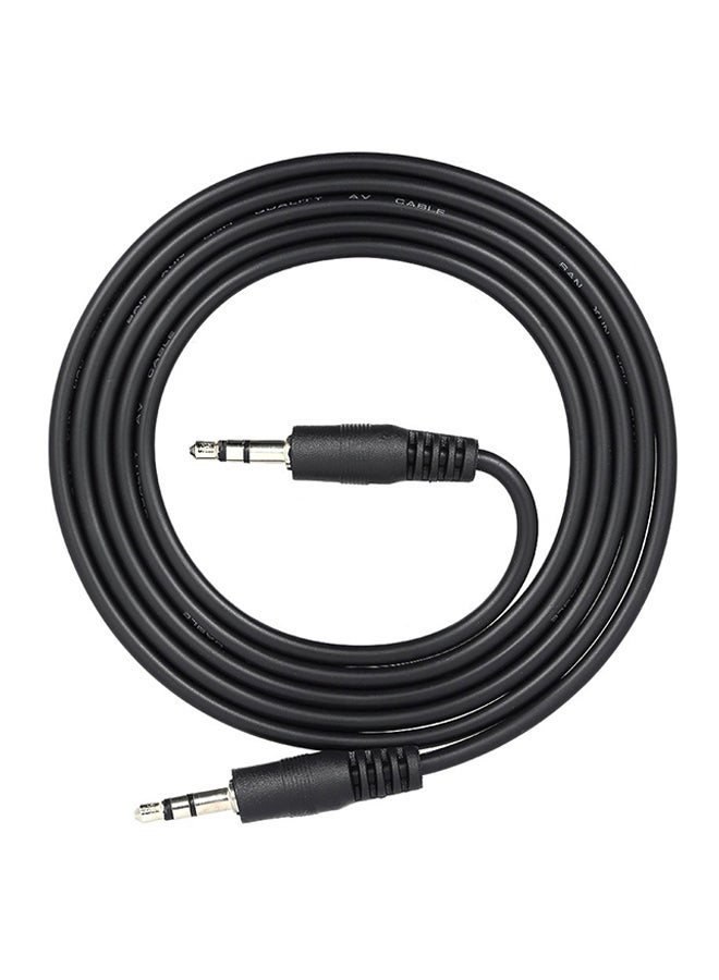 Generic - Male To Male AUX Cable Black/Silver - Image 1