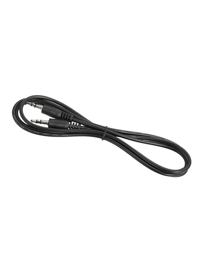 Generic - Male To Male AUX Cable Black/Silver - Image 1