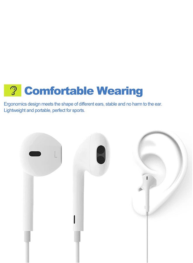 S6 Bluetooth In-Ear Stereo Earphones With Mic White - Image 3